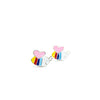 Ear Sense Kids Stripe Bee Stud Earrings