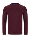 Andre Hook Crew Neck Sweater, Burgundy