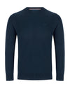 Andre Hook Crew Neck Sweater, Navy