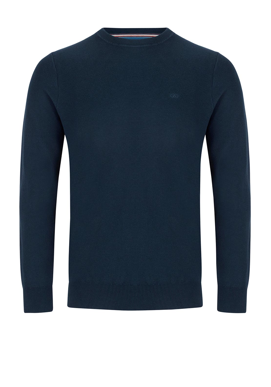 Andre Hook Crew Neck Sweater, Navy