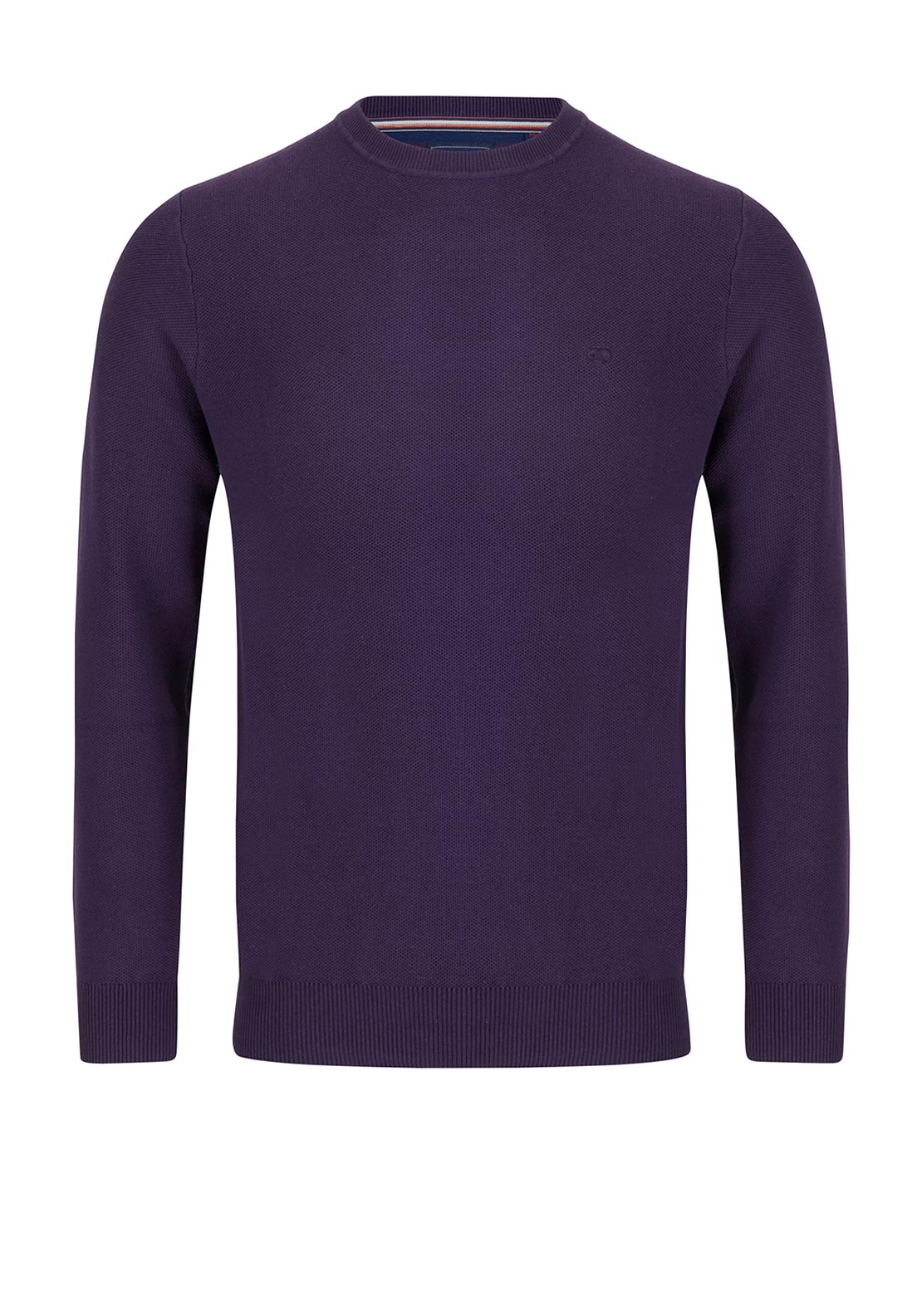 Andre Hook Crew Neck Sweater, Purple