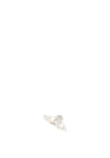 Claddagh Crystal Bezel Setting Ring, Silver Size 7.5