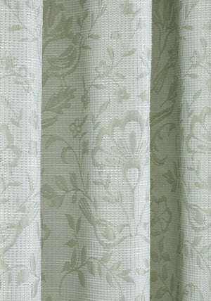 Curtina Marple Thermal Lined Luxury Eyelet Curtains 90”x 90”, Sage Green