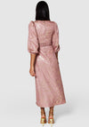 Closet London Shimmery Jacquard A-line Maxi Dress, Pink Rose
