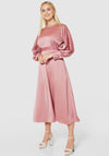 Closet London Tie Waist A-line Maxi Dress, Rose Pink