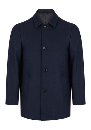 Daniel Grahame Bales Tailored Wool Coat, Navy