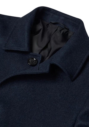 Daniel Grahame Bales Tailored Wool Coat, Navy
