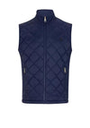 Daniel Grahame Bates Diamond Quilted Gilet, Navy