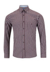 Daniel Grahame Check Shirt, Burgundy