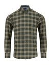 Daniel Grahame Check Shirt, Olive Green