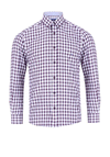 Daniel Grahame Check Shirt, Plum & White