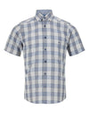 Daniel Grahame Check Short Sleeve Shirt, Brown & Navy