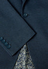Daniel Grahame Damon Textured Blazer, Dark Blue