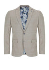 Daniel Grahame Damon Houndstooth Linen Blend Blazer, Brown