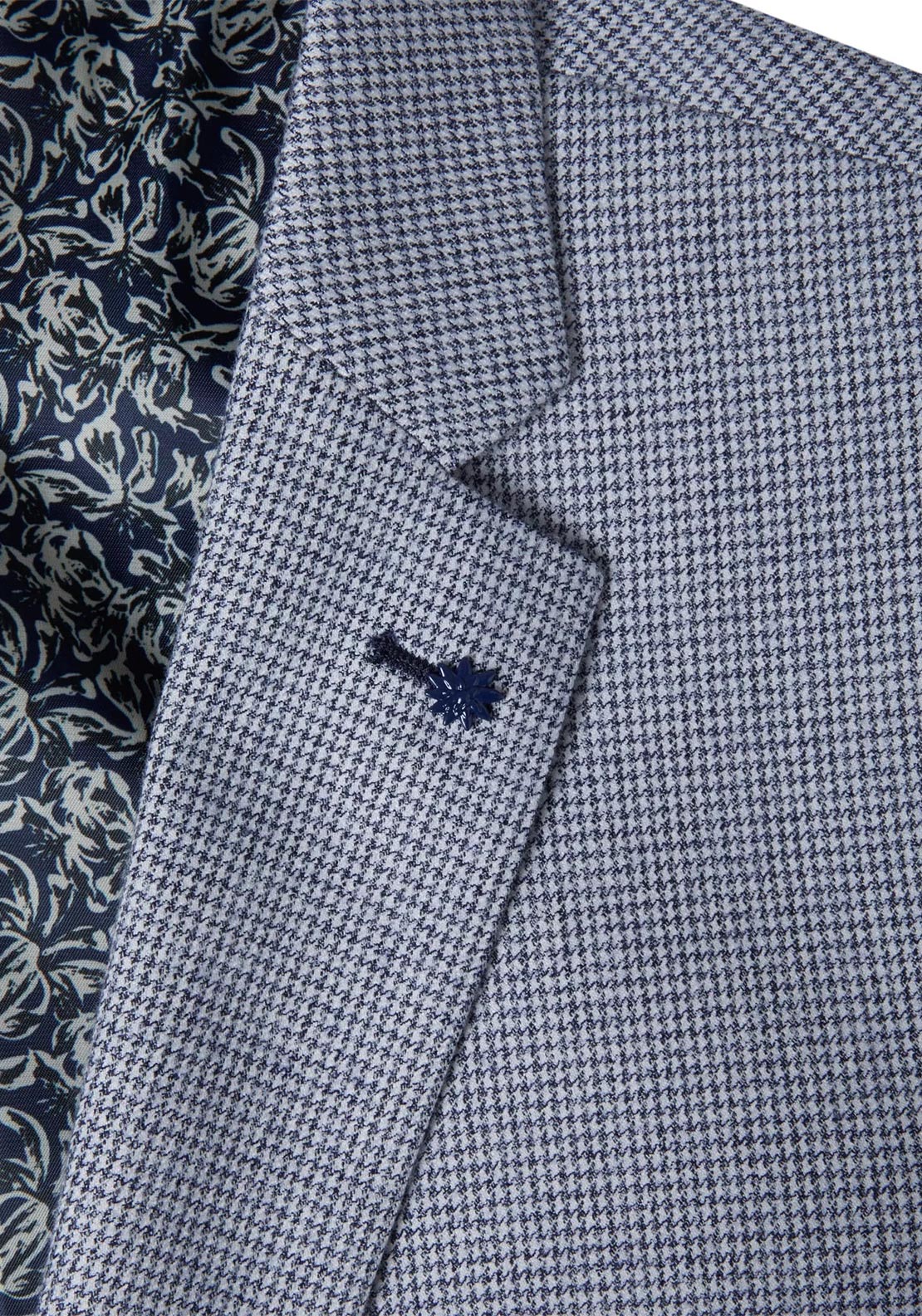 Daniel Grahame Damon Houndstooth Blazer, Navy & White