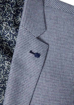 Daniel Grahame Damon Houndstooth Blazer, Navy & White