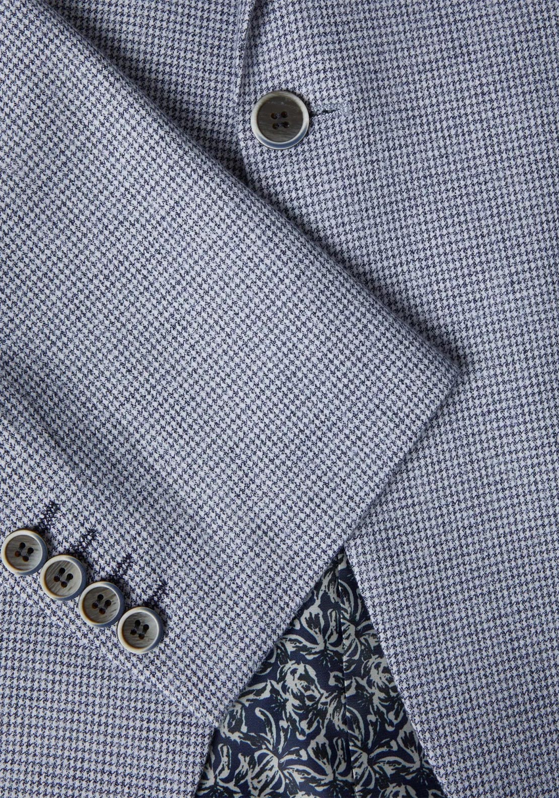 Daniel Grahame Damon Houndstooth Blazer, Navy & White