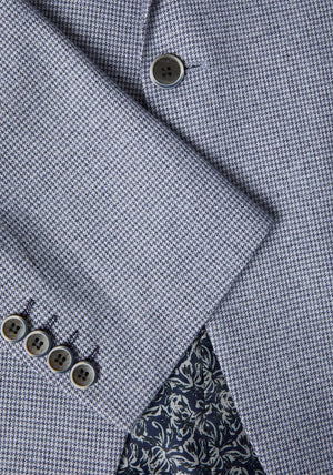 Daniel Grahame Damon Houndstooth Blazer, Navy & White