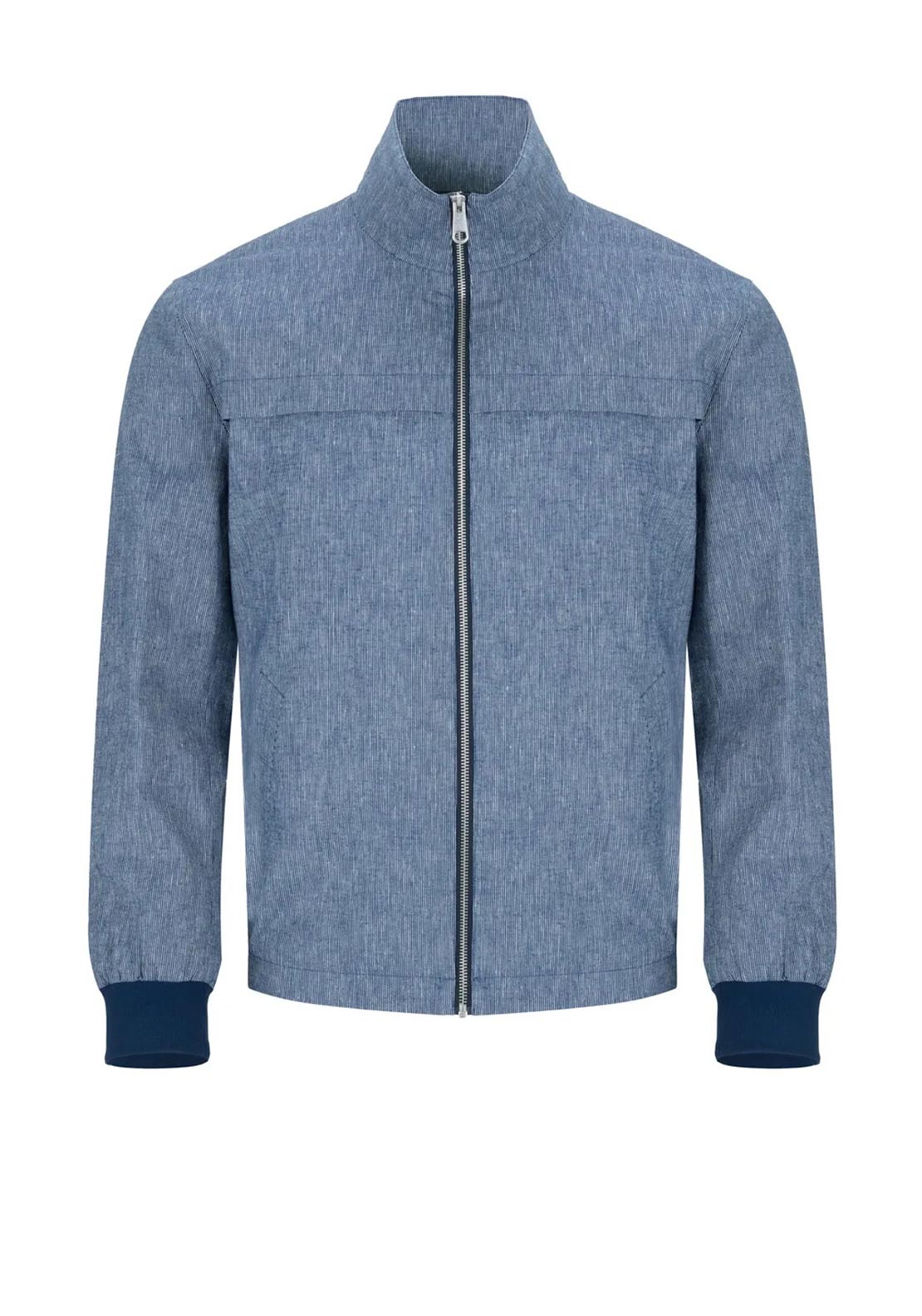 Daniel Grahame Everette Linen Blend Windcheater Jacket, Blue