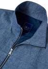 Daniel Grahame Everette Linen Blend Windcheater Jacket, Blue
