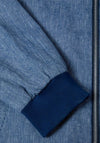 Daniel Grahame Everette Linen Blend Windcheater Jacket, Blue