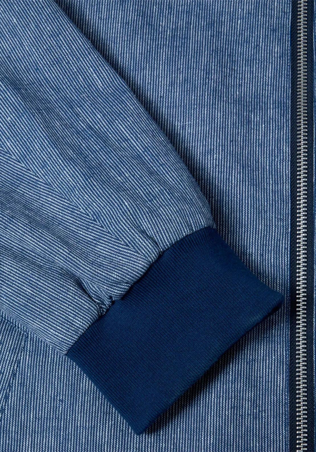 Daniel Grahame Everette Linen Blend Windcheater Jacket, Blue