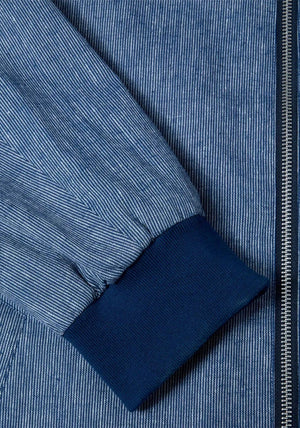 Daniel Grahame Everette Linen Blend Windcheater Jacket, Blue