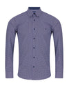 Daniel Grahame Geneva Cross Print Shirt, Navy