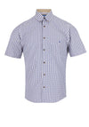 Daniel Grahame Gingham Shirt, Navy & Beige