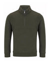 Daniel Grahame Half Zip Sweatshirt, Dark Green