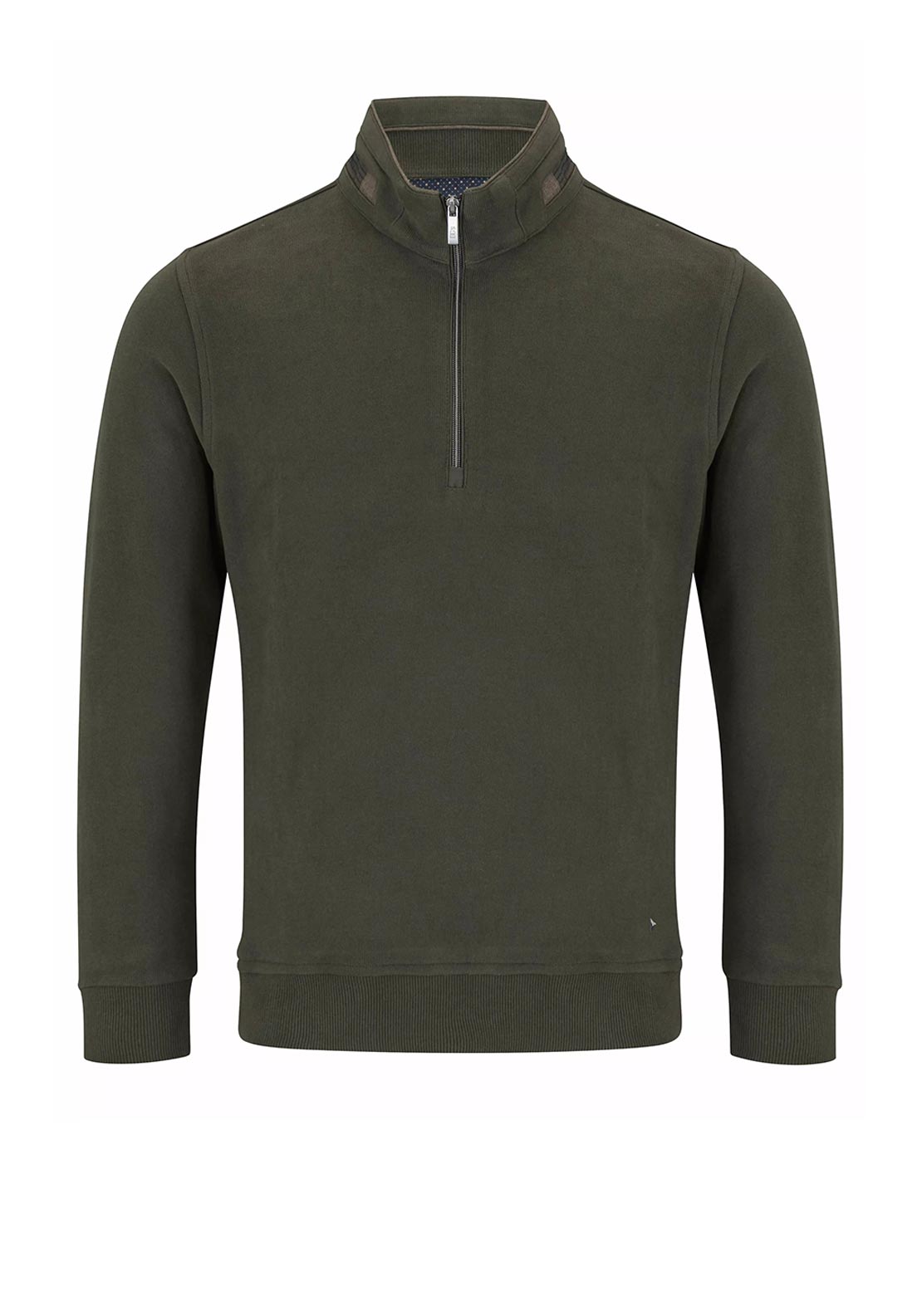 Daniel Grahame Half Zip Sweatshirt, Dark Green