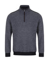 Daniel Grahame Quarter Zip Sweatshirt, Grey Melange