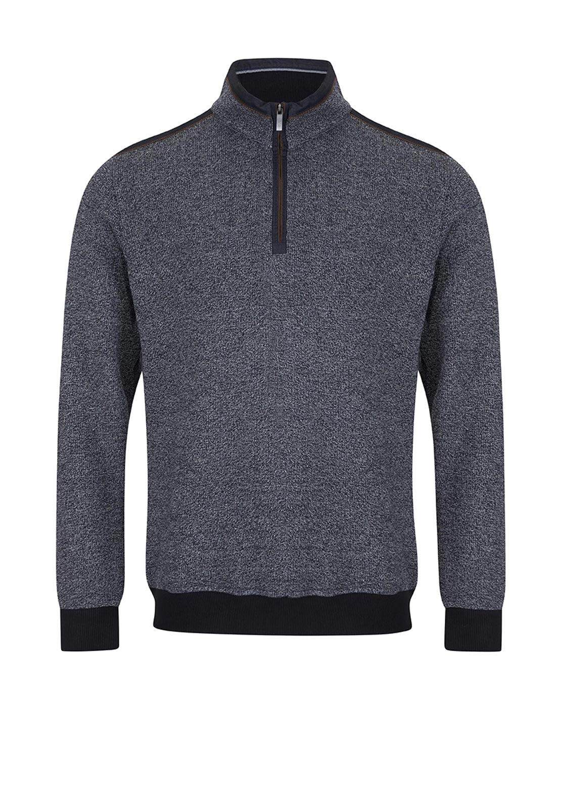 Daniel Grahame Quarter Zip Sweatshirt, Grey Melange