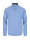 Daniel Grahame Quarter Zip Sweatshirt, Light Blue