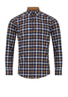 Daniel Grahame Ivano Check Shirt, Navy