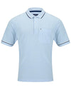 Daniel Grahame Short Sleeve Polo Shirt, Light Blue