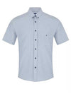 Daniel Grahame Short Sleeve Semi-Plain Shirt, Grey