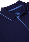 Daniel Grahame Tipped Collar Pocket Polo Shirt, Navy