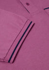 Daniel Grahame Tipped Collar Pocket Polo Shirt, Dark Pink