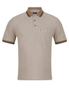 Daniel Grahame Tipped Hem Pocket Polo Shirt, Brown