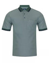 Daniel Grahame Tipped Hem Pocket Polo Shirt, Green