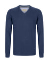 Daniel Grahame V Neck Sweater, Dark Blue