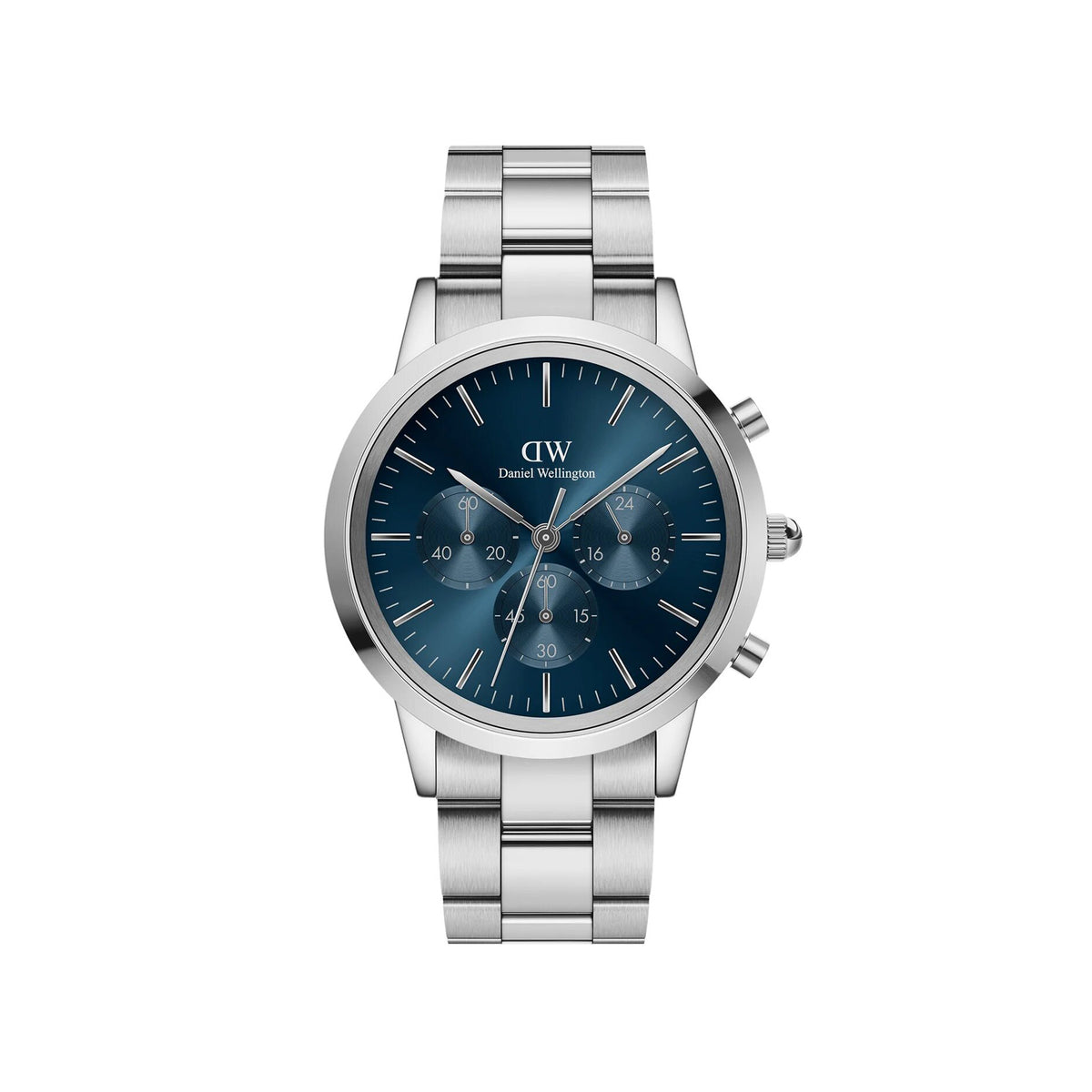Daniel Wellington Iconic Chronograph Watch, Silver