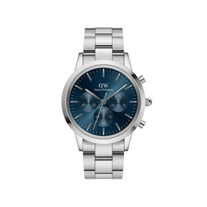 Daniel Wellington Iconic Chronograph Watch, Silver