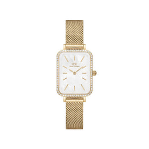 Daniel Wellington Quadro Lumine Bezel Watch, Gold