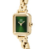 Daniel Wellington Quadro Mini Arch 3 Link Watch, Gold & Green