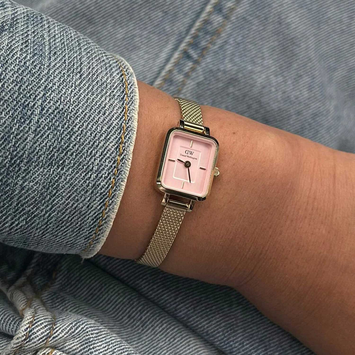 Daniel Wellington Quadro Mini Blush Watch, Gold