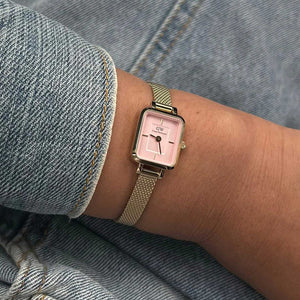 Daniel Wellington Quadro Mini Blush Watch, Gold