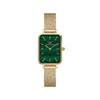Daniel Wellington Quadro Pressed Evergold Watch, Gold & Green