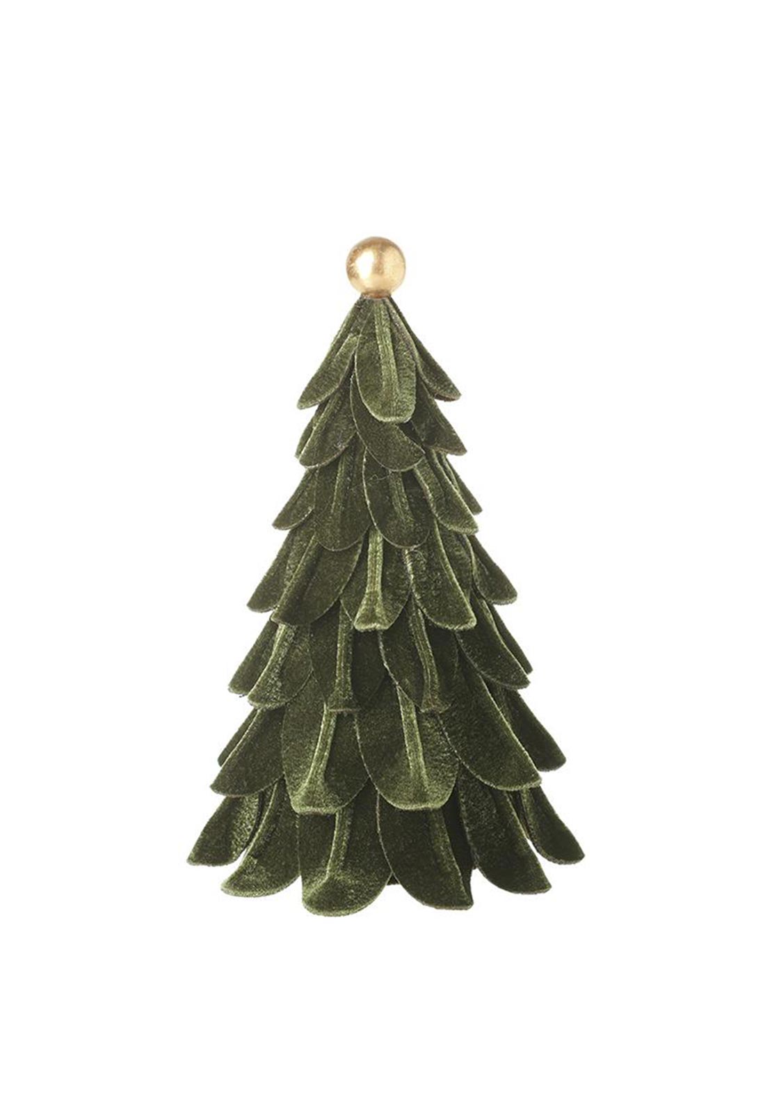Heaven Sends Small Velvet Tree Ornament, Green